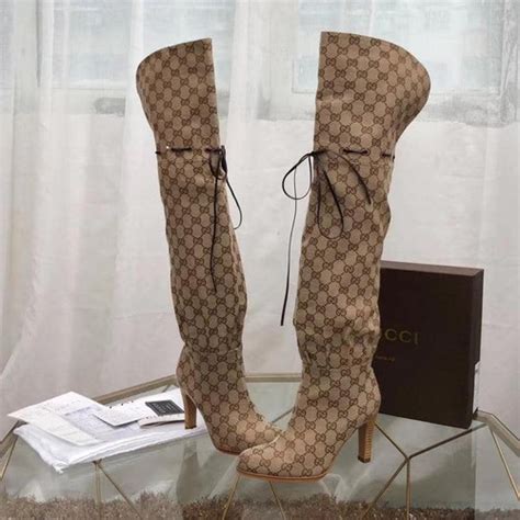 outfit gucci thigh high boots|Gucci knee high boots price.